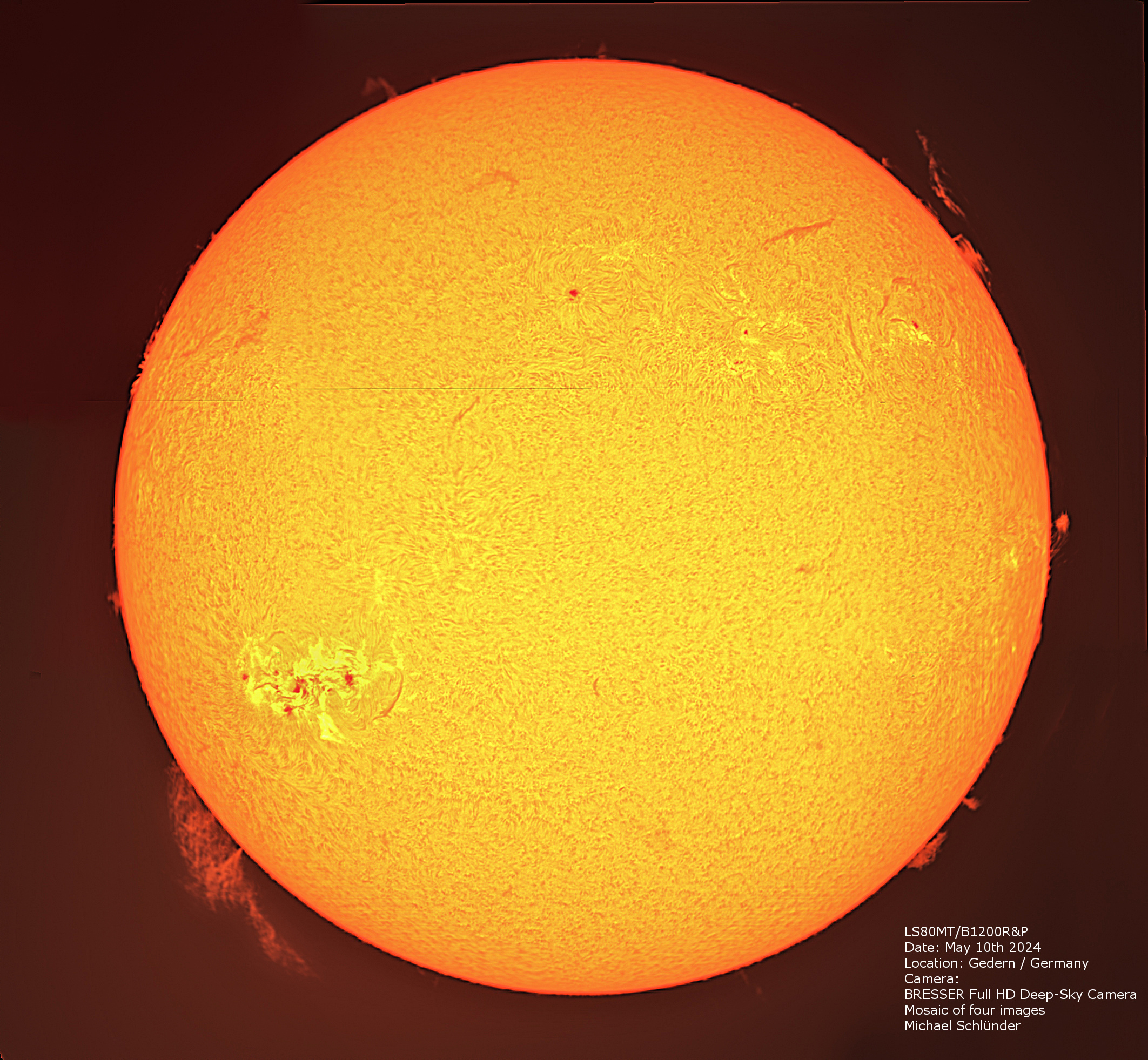 LUNT LS80MT/B1200R Telescopio APO allround per il Sole + cielo stellato