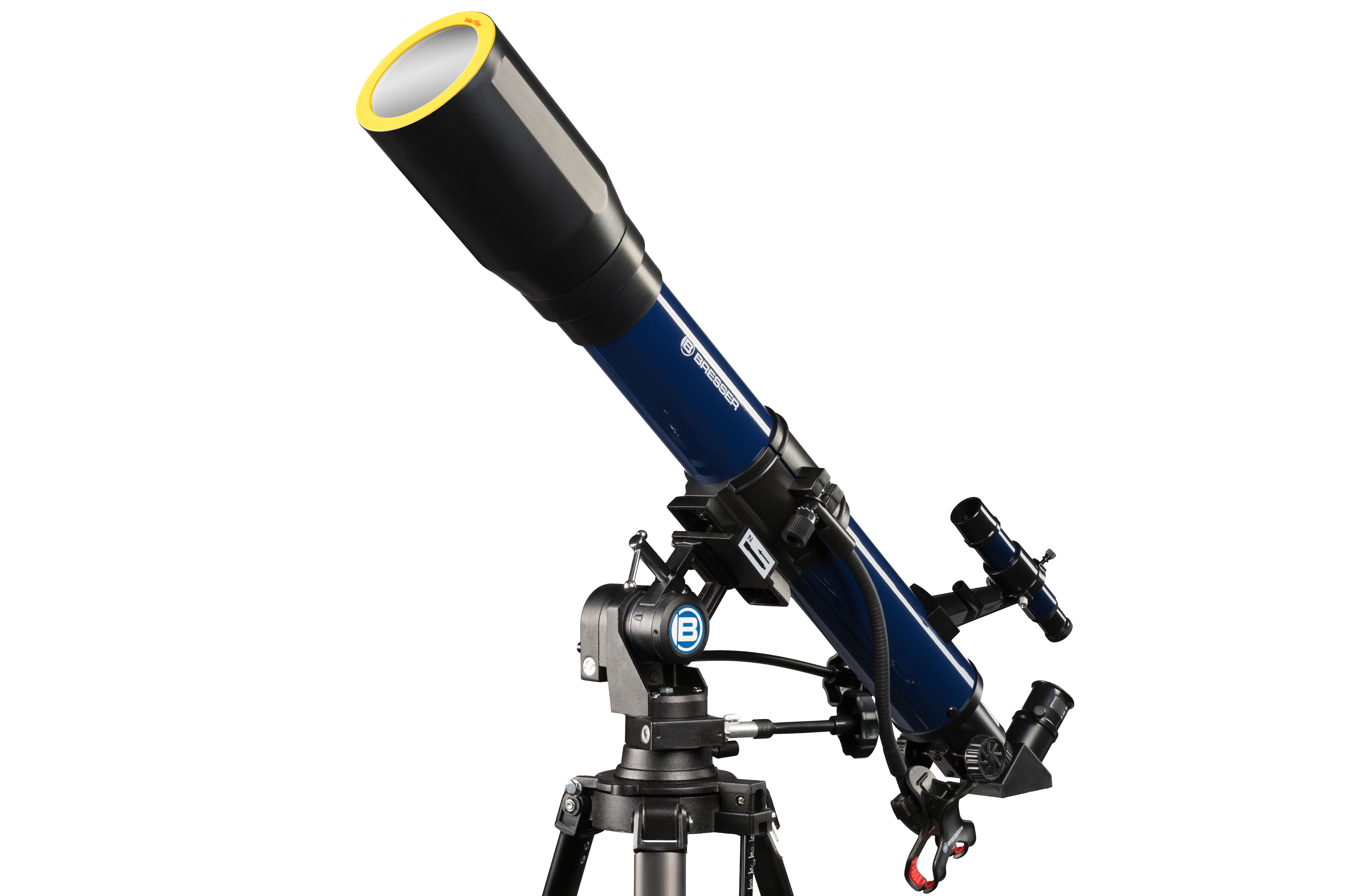 BRESSER Telescopio rifrattore SKYLUX 70/700 mm con supporto per smartphone e filtro solare