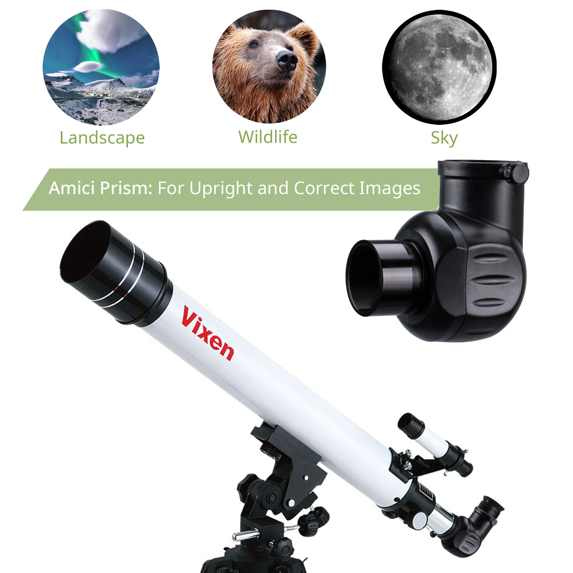 Vixen Set telescopio Space Eye 70/700M