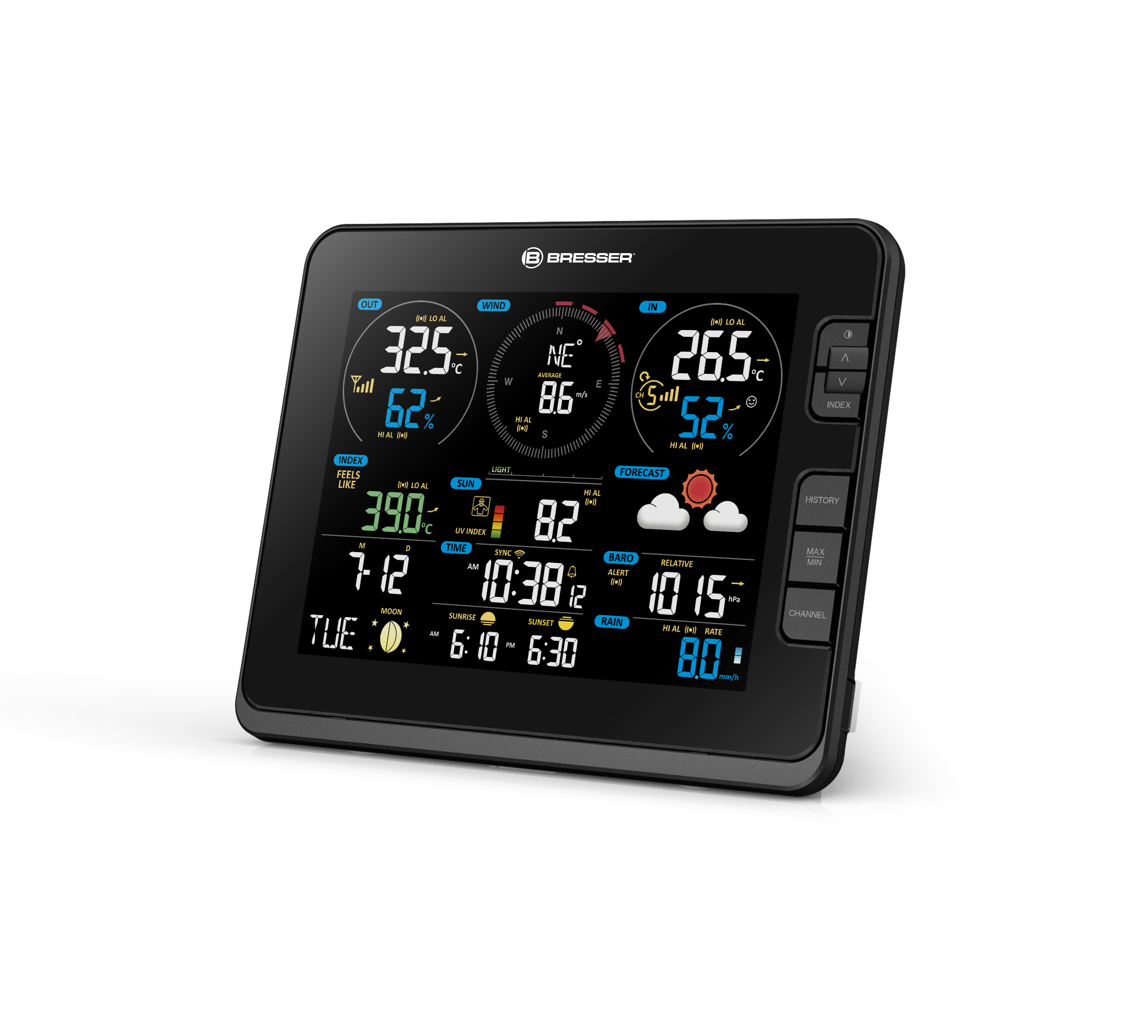 BRESSER zusätzliche / Ersatz-Basisstation für WSX3001 Profi W-LAN Wetterstation (Refurbished)