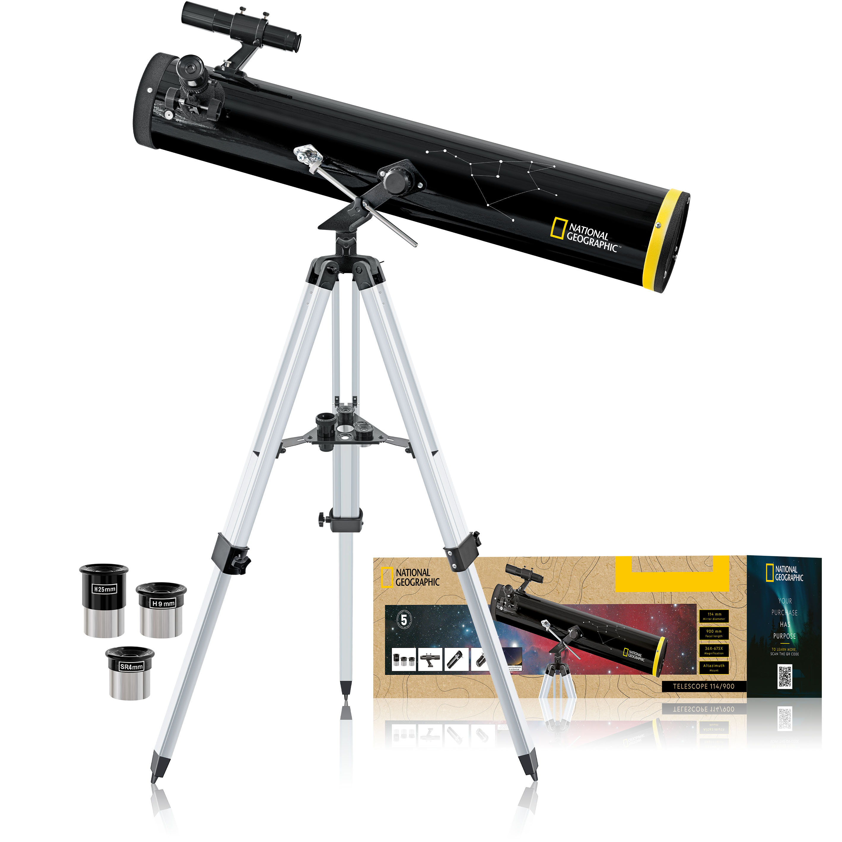 Telescopio riflettore AZ NATIONAL GEOGRAPHIC 114/900